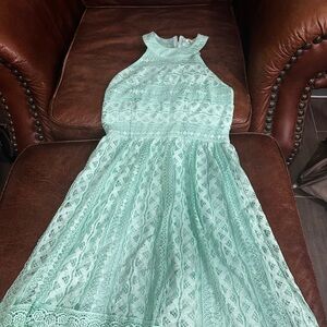 Miami Light Green Lace Dress